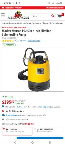 Wacker Neuson PS2 500 2-Inch Submersible Pump