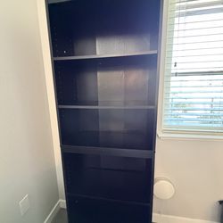 Black 4-Shelf Bookcase / Storage Shelf
