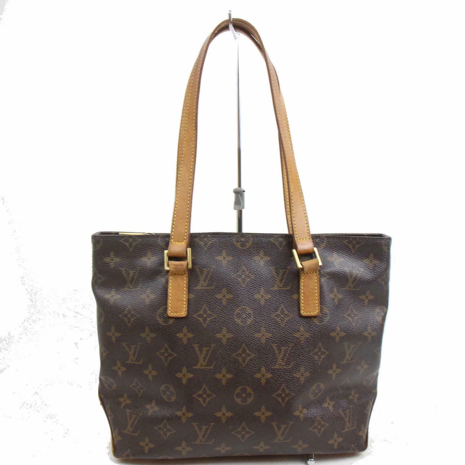 Authentic Louis Vuitton Cabas Piano M51148 Brown Monogram Tote Bag 11338