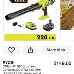 Ryobi Leaf Blower 