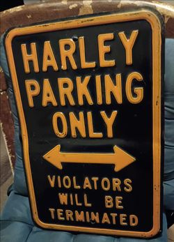 Harley Davidson metal sign