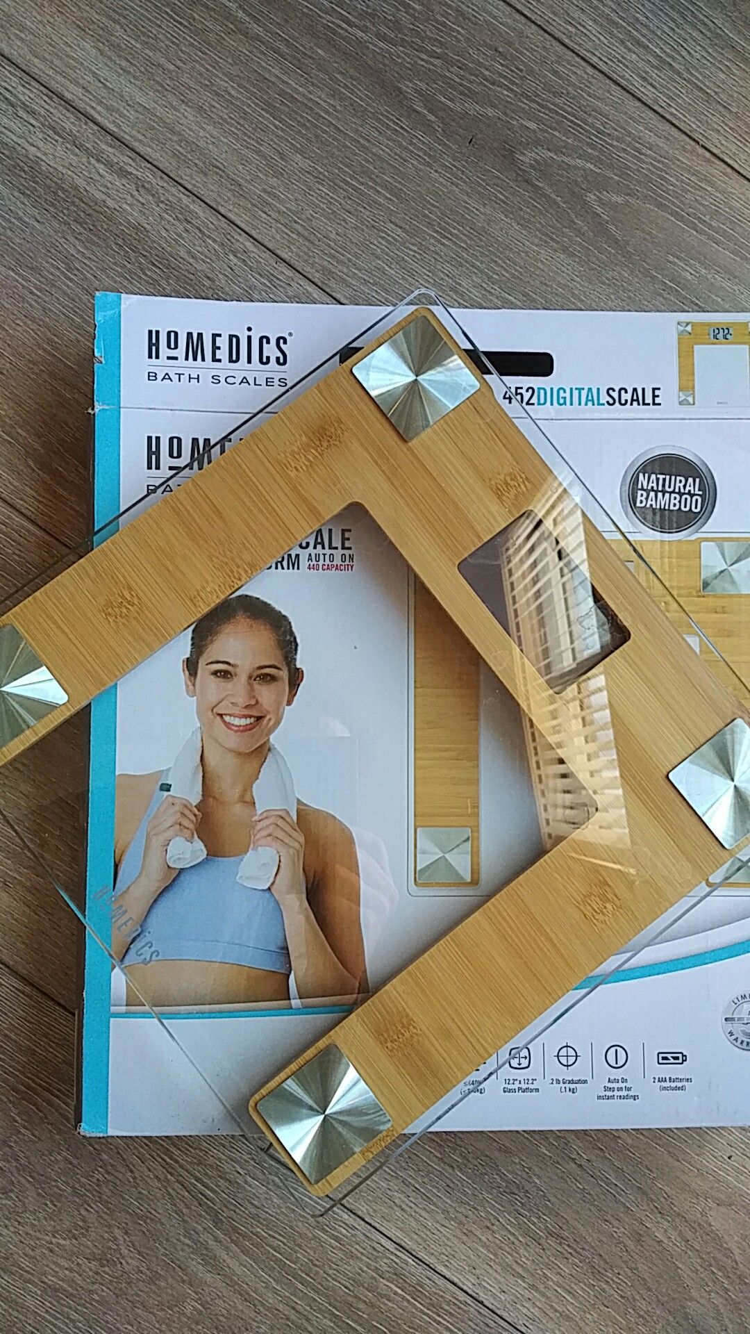 HoMedics Stainless Steel/Glass Digital Bathroom Scale Retail At $35 for  Sale in Clifton, NJ - OfferUp