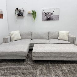 Living Spaces Sectional Couch - Free Delivery