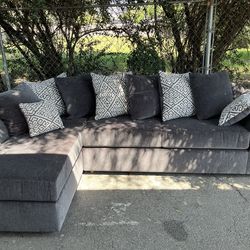 Sectional 2 pc gray