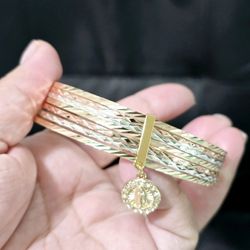 18k Gold Plated Bangle Set