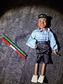 Vintage Marionette String Puppet with Control Bar