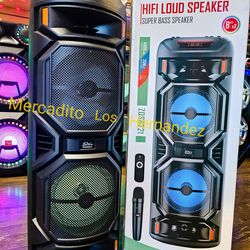 Rechargeable Battery Bluetooth Speaker 🔋SPECIAL PRICE 🔥DUAL 8" - LOUD BASS NEW 2026