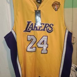 Kobe Bryant Los Angeles Lakers 'NBA Finals' Size 52 (XXL) Authentic Adidas Mens Jersey, New With Tags