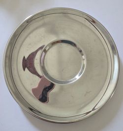 vintage silver-plated serving dish Krorex" mark on back