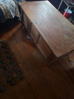 Sturdy all wood coffee table