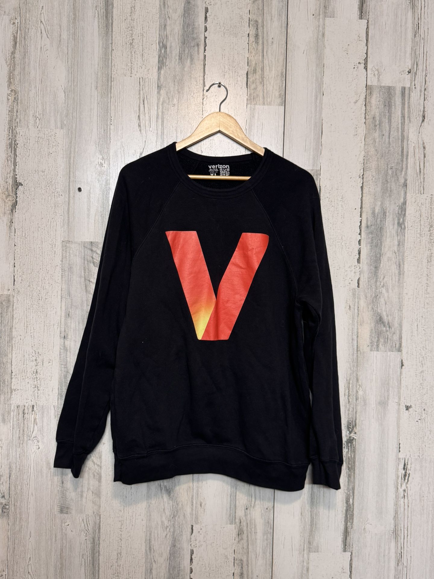 Verizon Logo Crewneck Sweatshirt Black XL