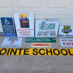 Collection Vintage Retired Signs Garage Mancave Wall Art