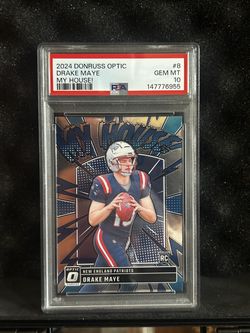 Drake Maye #8 2024 Panini Donruss Optic My House