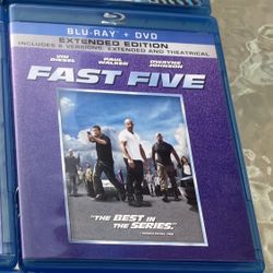 Fast & Furious Five Blu-ray DVD Extended Edition Movie Set