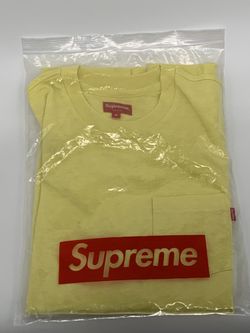 Supreme yellow pocket tee
