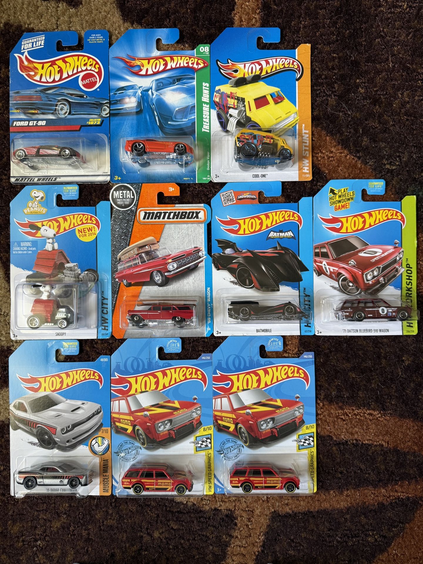 Hot Wheels Lot 6 Of 30! Datsun 510 Wagon SUPER TREASURE HUNT, Snoopy, and more! Selling My Collection!