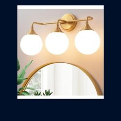Gold Bathroom Light Fixtures