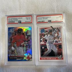 Pair Of PSA Graded Rafael Devers Cards