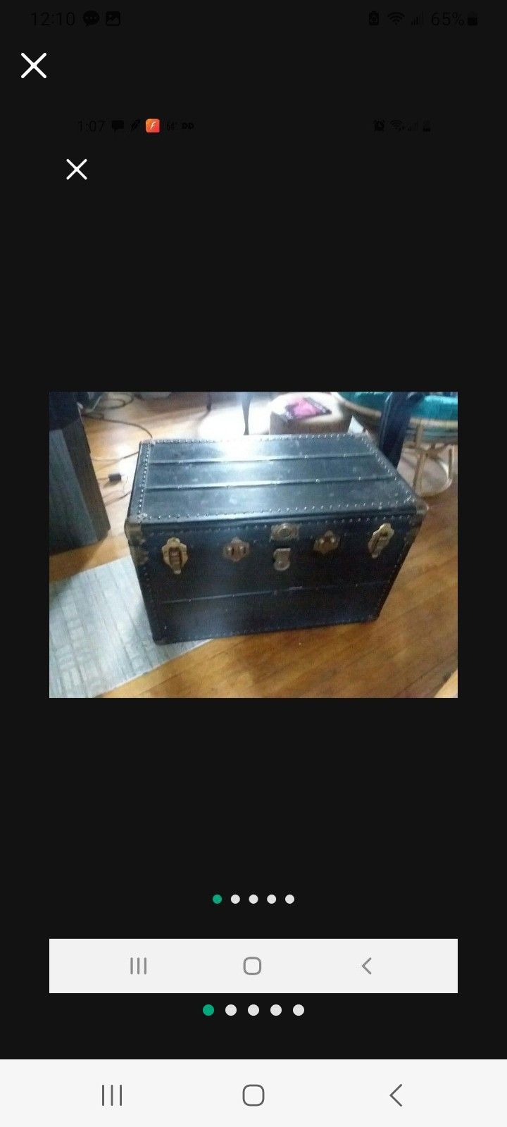 Vintage WW2 foot Locker