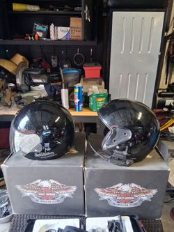Harley-Davidson his and hers helmets