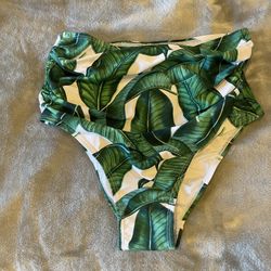 White/Green Bikini Bottoms