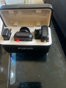 Memorial Day！KUKIHO Wireless Lavalier Microphone for iPhone iPad Android With Charging Case Audio Smartphone Audio Smartphone