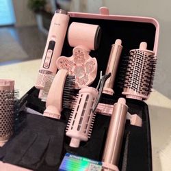 NEW! 8-in-1 Professional Hot Air Styler&Hair Dryer Brush
