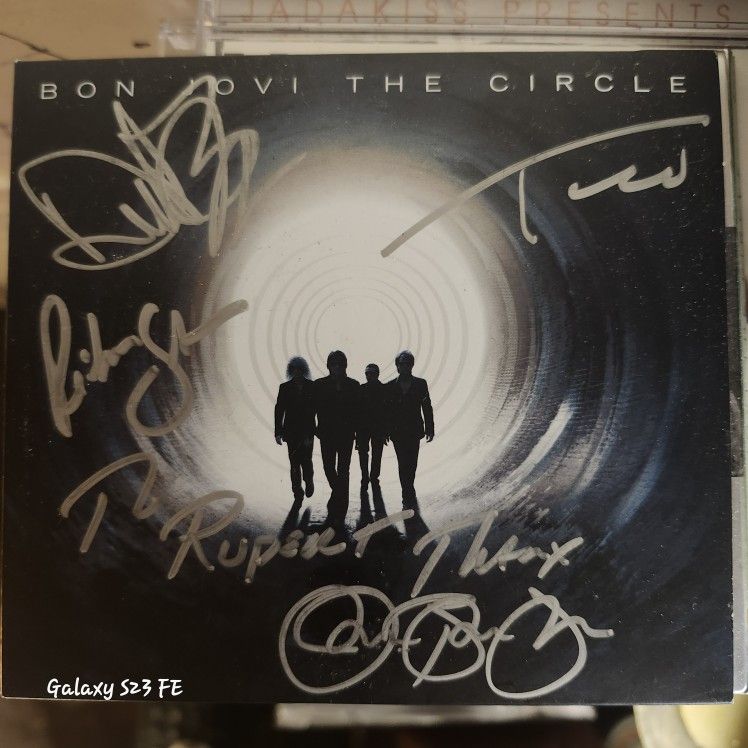 Autographed Bon Jovi The Circle Promo Cd Original