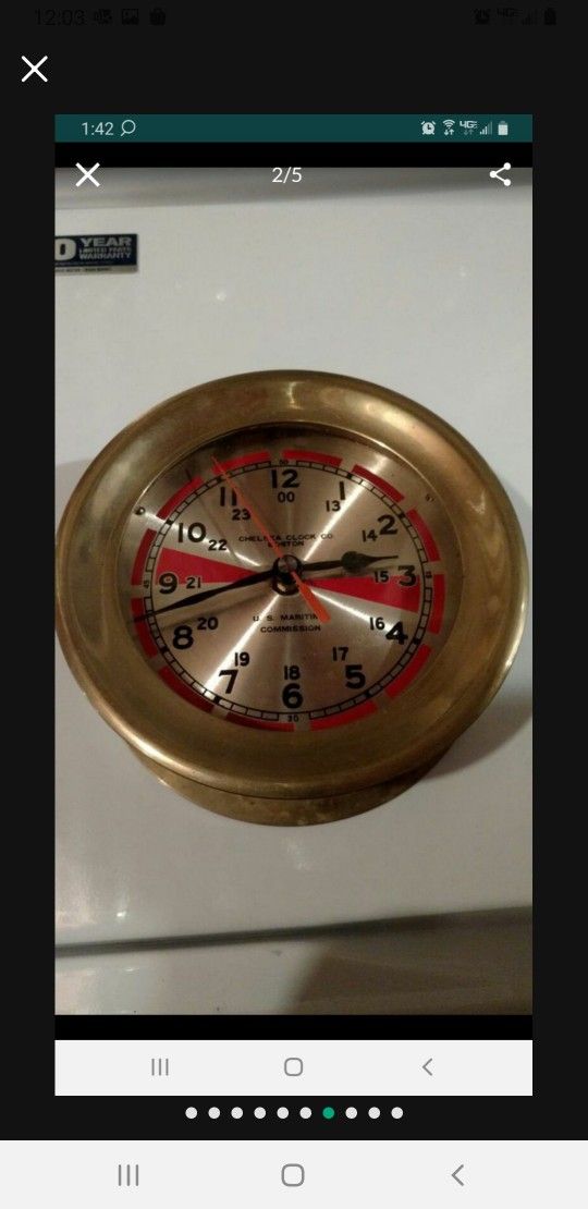 Us maritime commission clock