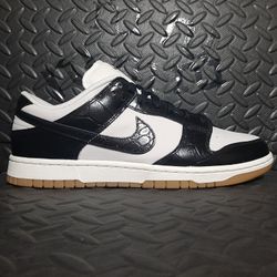 Nike Dunk Low LX Black Croc FJ2260-003 size 12.5 women's/size 11 men's