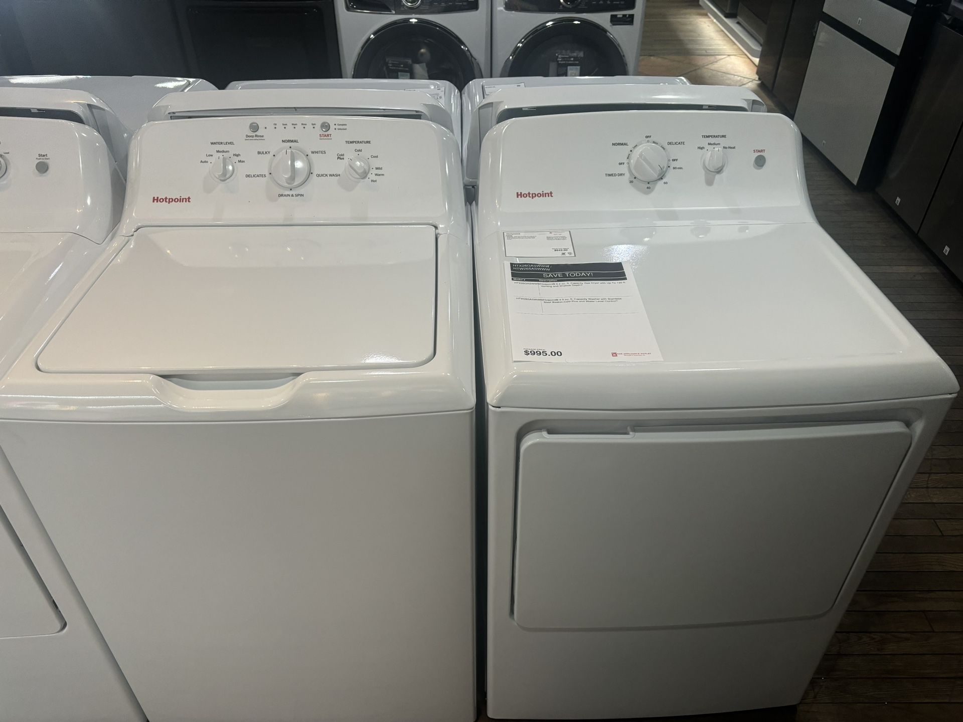 New GE Top Load Set With Agitator