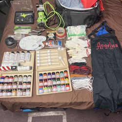 Grex Angelus Sneaker Designer Custom  Airbrush Kit Bundle Whole Lot 