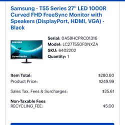 Samsung 27 inch monitor ($280 in value!)