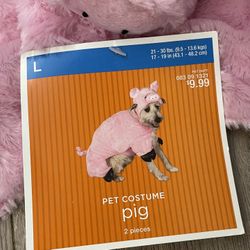 Halloween Dog Costume Pig Size L 