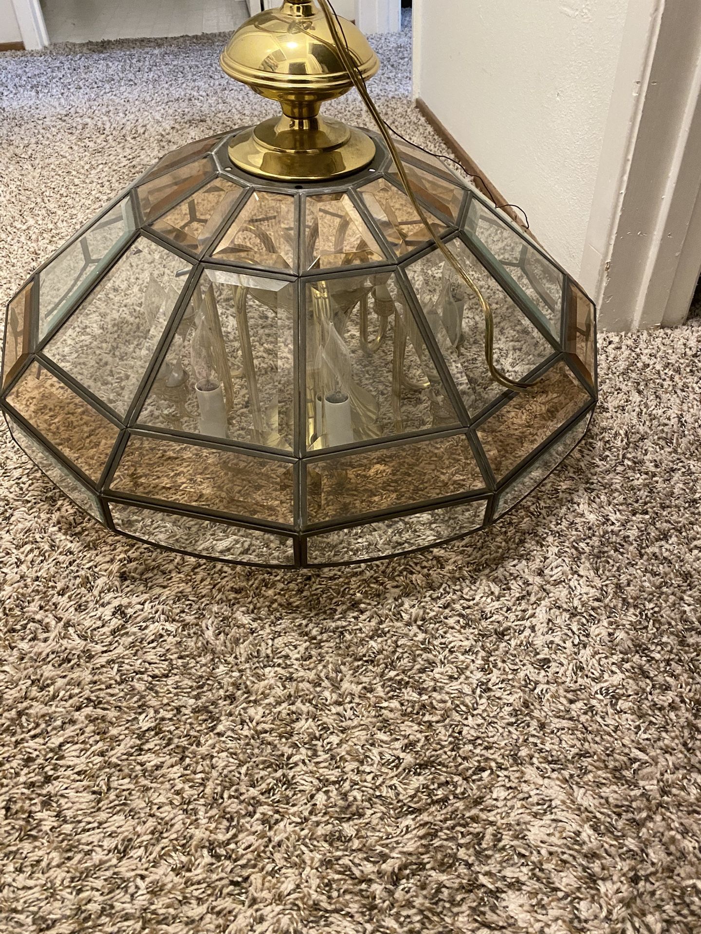 Beveled Glass Designer Hanging Lamp