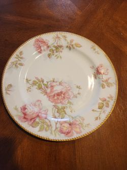 1907 Vintage Haviland & Co Flower Plate