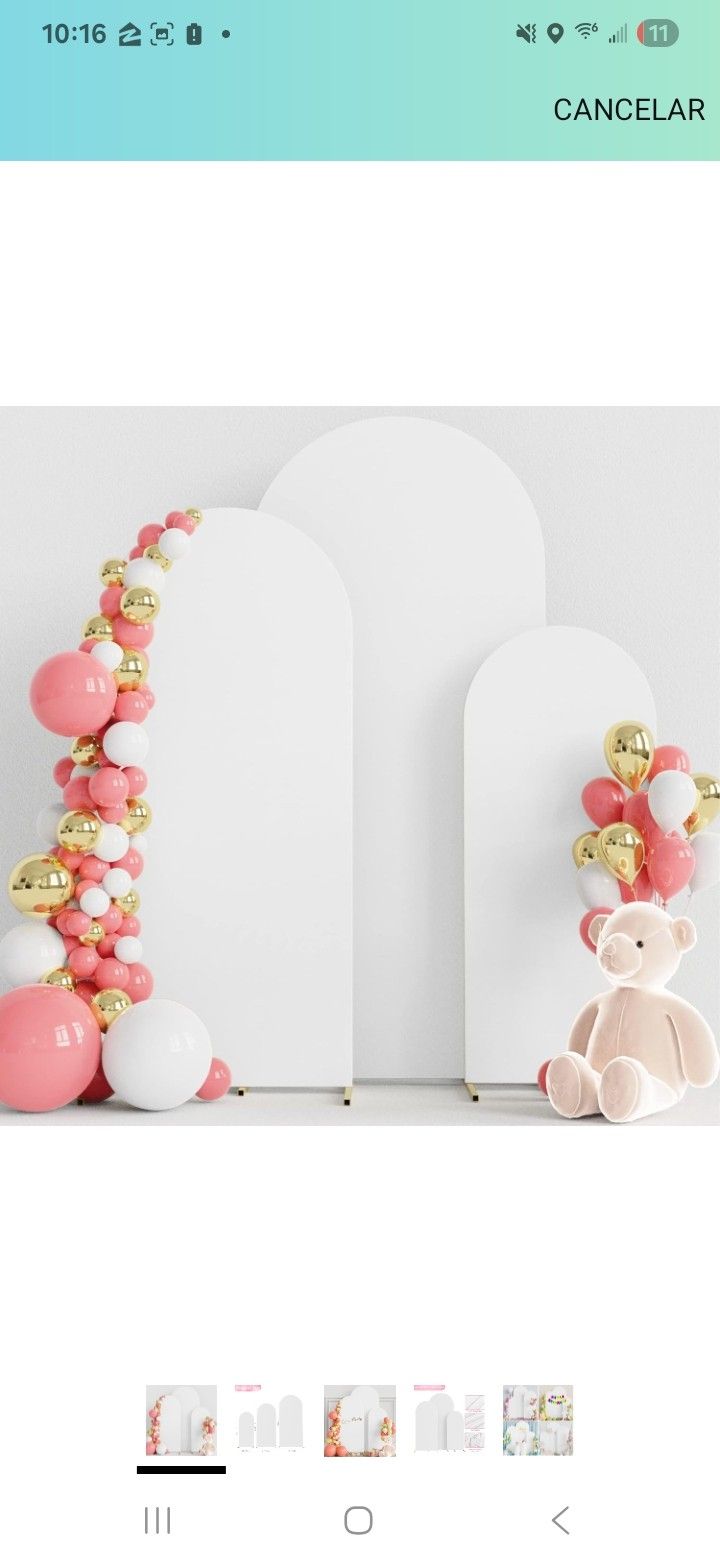 Set of 3 Spandex Wedding Arch Covers Fitted Wedding Arch Covers for Round Top Chiara Arch Stand for Birthday Party Ceremony Banquet Decoration
