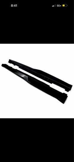 Gloss Black ZLI Style Side Skirt Extension For 2016-2024 Chevy Camaro