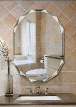 FRAMELESS BATHROOM VANITY MIRROR