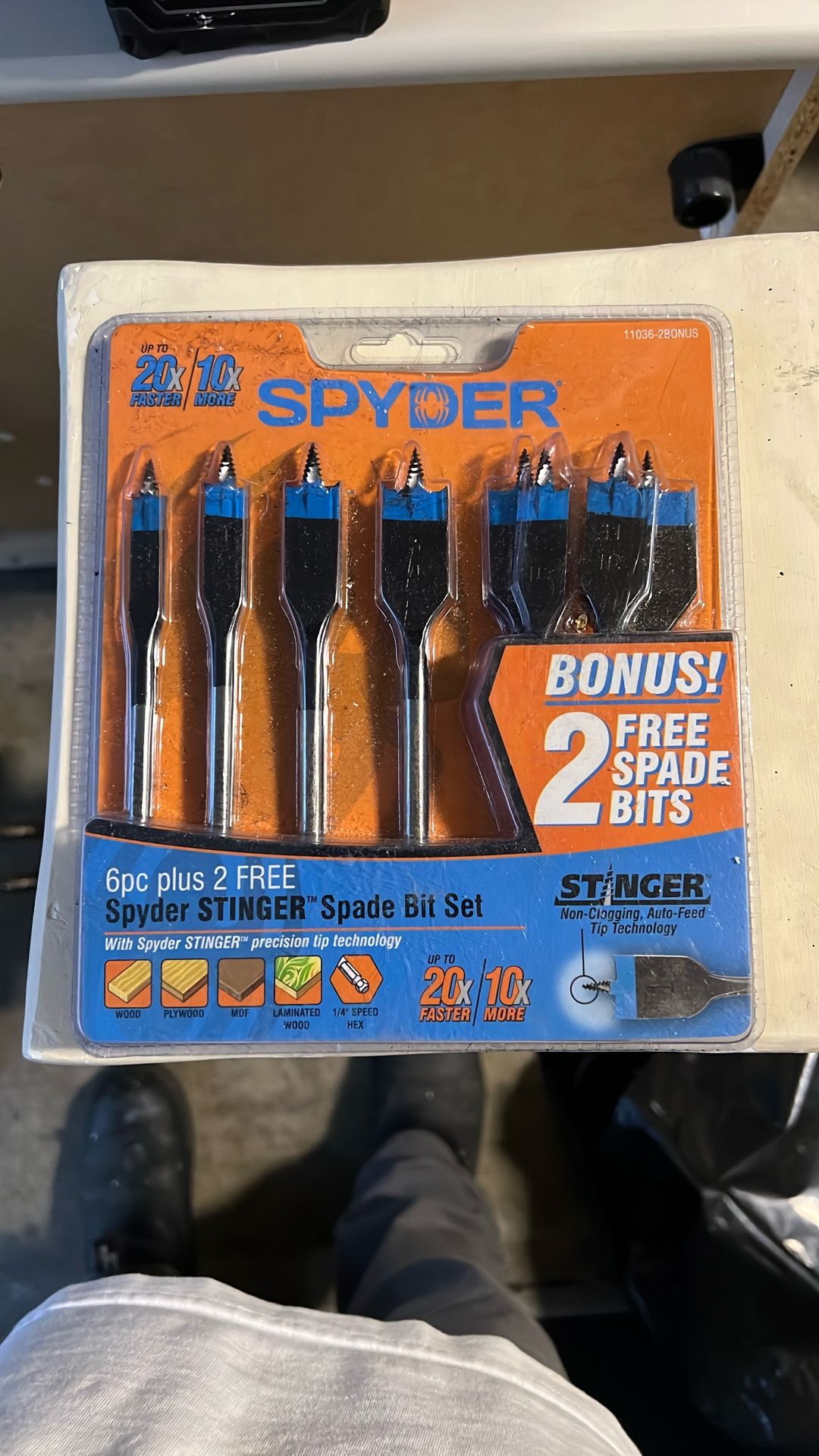 8pc Spade Bits