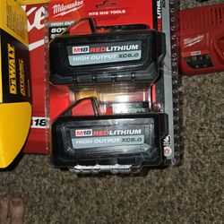 Milwaukee M18 Red Lithium High Output Battery 2 6.0 Brand New In Box 