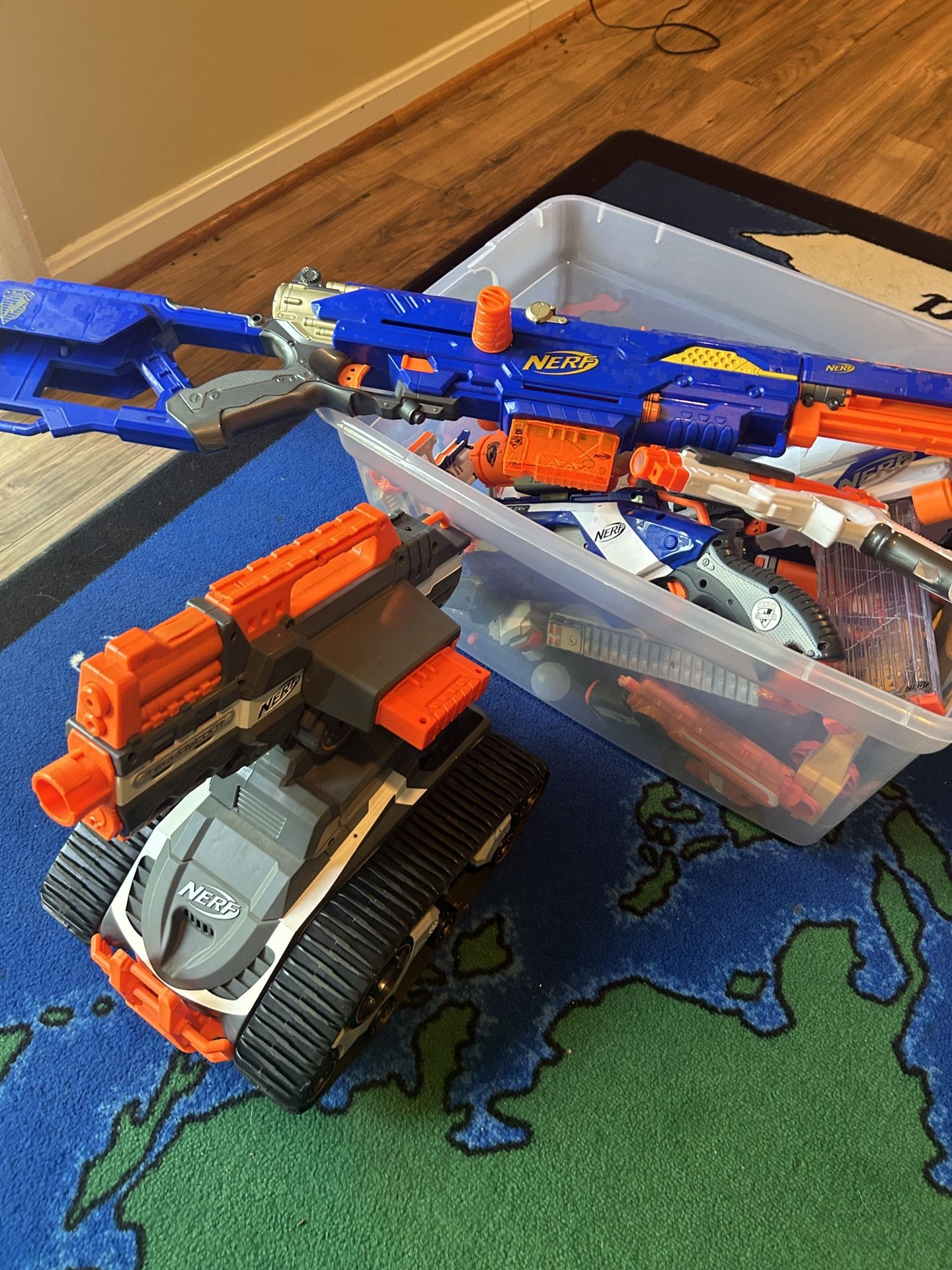 Numerous Nerf Guns