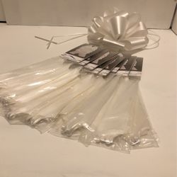 White Wedding Baby Shower Bows