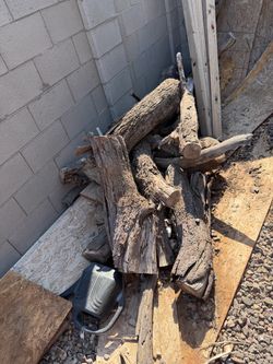 Firewood and 2x4s