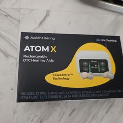 Audien Hearing Atom X Hearing Aids Brand New 