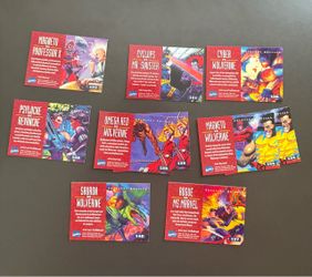 Lot of 10 of the 1995 FLEER ULTRA MARVEL X - MEN