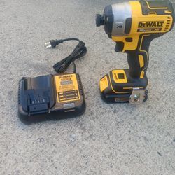 Tool Dewalt 20v Brushless Impact Brushless  Drill Kit  Battery Charger And Bag Brand New 3 Speed 