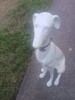 Life-size Greyhound Dog Statue