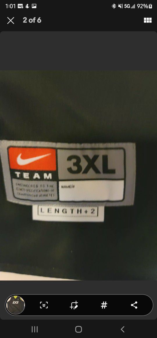Men Lime Nike FIBA Team 3x3 Reversible AR0651-010 Basketball Jersey Size  3XL #7 for Sale in Pompano Beach, FL - OfferUp