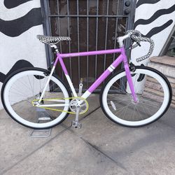 Single Speed/Fixed Gear Bicycle "Purple Cheetah"